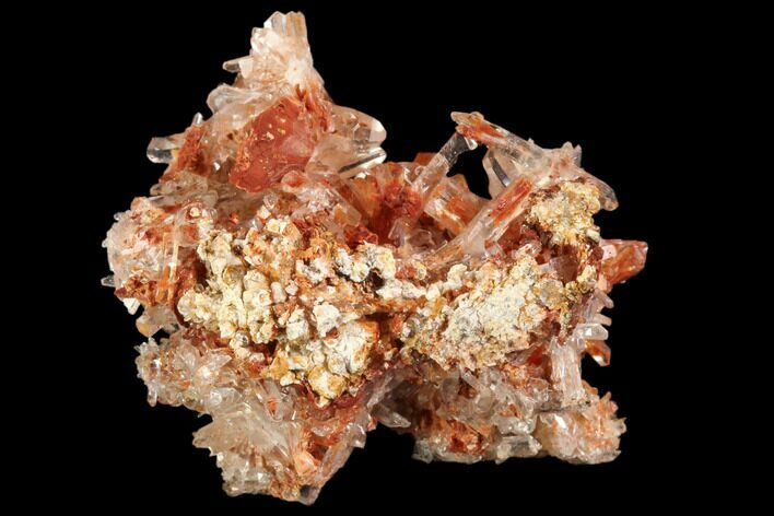 Orange Creedite Crystal Cluster - Durango, Mexico #84198